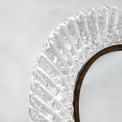  Barovier Toso Barovier Toso Table Mirror with frame in Murano Glass Torchon - 4115623