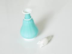  Barovier Toso Barovier Toso opal turquoise glass bottle flacone with stopper 1950 - 2748744