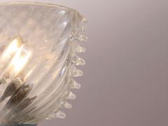  Barovier Toso Barovier Toso set of 3 glass and nickel plated brass wall lights Italy 1940s - 4245554