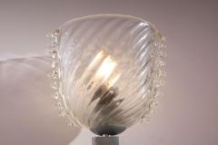  Barovier Toso Barovier Toso set of 3 glass and nickel plated brass wall lights Italy 1940s - 4245555