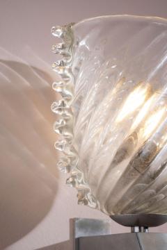  Barovier Toso Barovier Toso set of 3 glass and nickel plated brass wall lights Italy 1940s - 4245564