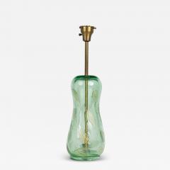  Barovier Toso Barovier and Toso Handblown Green Glass Fallen Leaf Art Nouveau Style Table Lamp - 4167770
