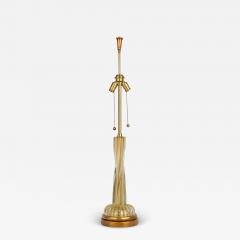  Barovier Toso Barovier and Toso Italian Glass Twisted Column Table Lamp on Giltwood Base - 4178498