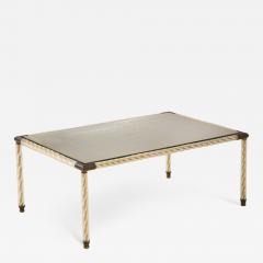  Barovier Toso Barovier and Toso Twisted Glass and Brass Coffee Table - 1256878