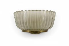  Barovier Toso Barovier et Toso Italian Mid Century Frosted Glass Wall Sconces - 1440171