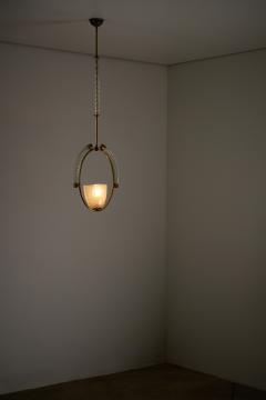  Barovier Toso Brass and Murano Glass Pendant by Barovier Toso 1930s - 4496764