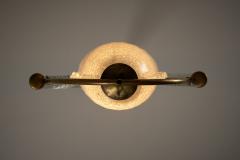  Barovier Toso Brass and Murano Glass Pendant by Barovier Toso 1930s - 4496770