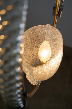  Barovier Toso Brass and Murano Glass Pendant by Barovier Toso 1930s - 4496772