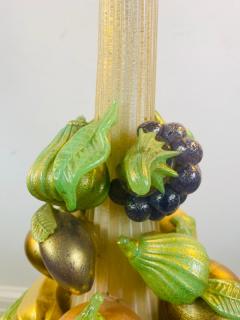  Barovier Toso EXCEPTIONAL FRUIT IN PEDESTAL MURANO GLASS LAMP - 1555409
