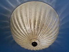  Barovier Toso Elegant Murano Glass Flush Mount or Sconce by Barovier Toso Italy 1960s - 4240102