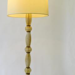  Barovier Toso Ercole Barovier Cordonato Oro Murano Glass Floor Lamp Italy 1940s - 3864356