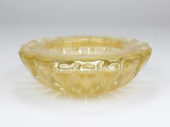  Barovier Toso Ercole Barovier Toso Cordonato D oro Golden Murano Glass Bowl Italy 1960s - 4431501
