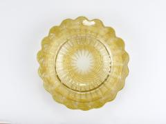  Barovier Toso Ercole Barovier Toso Cordonato D oro Golden Murano Glass Bowl Italy 1960s - 4431503