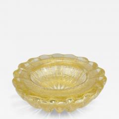  Barovier Toso Ercole Barovier Toso Cordonato D oro Golden Murano Glass Bowl Italy 1960s - 4434575