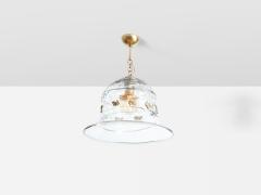  Barovier Toso Ferro Barovier Toso Murano Glass and Bronze Chandelier 1940 - 3497661