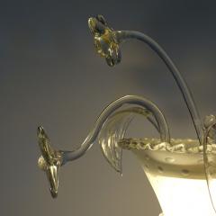  Barovier Toso Flowers pot Barovier Murano Glass ceiling lamp Italy 1940s - 3501539