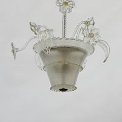  Barovier Toso Flowers pot Barovier Murano Glass ceiling lamp Italy 1940s - 3501540