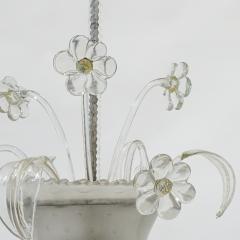  Barovier Toso Flowers pot Barovier Murano Glass ceiling lamp Italy 1940s - 3501542
