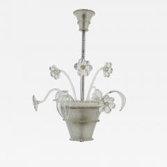  Barovier Toso Flowers pot Barovier Murano Glass ceiling lamp Italy 1940s - 3505586