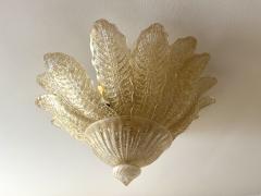  Barovier Toso Golden Murano Glass Flush Mount Ceiling Light by BAROVIER TOSO Italy 2002 - 3801359