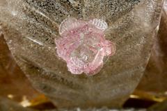  Barovier Toso Graceful Pink Leaves Barovier Toso Attrib Murano Glass Ceiling Light 1960 - 1574726