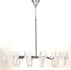  Barovier Toso Italian 1940s Venetian Murano Swirl Design Chandelier - 739000