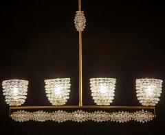  Barovier Toso Italian Barovier Attrib Rostrato Murano Glass Chandelier Gio Ponti Style 1948 - 1622532