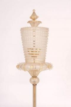  Barovier Toso Italian Mid Century Modern Neoclassical Murano Venetian Glass Floor Lamp - 4102756