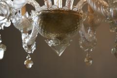 Barovier Toso Italian Murano Glass Six Arm Chandelier with Seahorse Motifs circa 1900 - 4499147