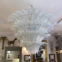  Barovier Toso L mpara Palmette de Cristal de Murano Opalina por Barovier Toso - 3849981