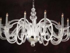  Barovier Toso Large Italian MId Century Modern Ten Arm Murano Venetian Glass Chandelier - 1770854