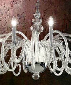  Barovier Toso Large Italian MId Century Modern Ten Arm Murano Venetian Glass Chandelier - 1770857