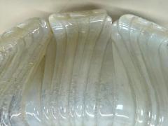  Barovier Toso Large Mid Century Murano Glass Flush Mount Chandelier by Barovier e Toso 1940 - 4214694