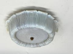  Barovier Toso Large Mid Century Murano Glass Flush Mount Chandelier by Barovier e Toso 1940 - 4214695