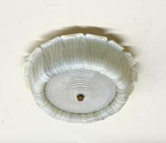  Barovier Toso Large Mid Century Murano Glass Flush Mount Chandelier by Barovier e Toso 1940 - 4214711