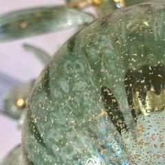  Barovier Toso Late 20th Century Brass Green Murano Art Glass Sputnik Chandelier by Barovier - 3323123