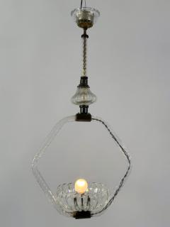  Barovier Toso Lovely Mid Century Chandelier or Pendant Lamp by Barovier Toso Italy 1950s - 4733187