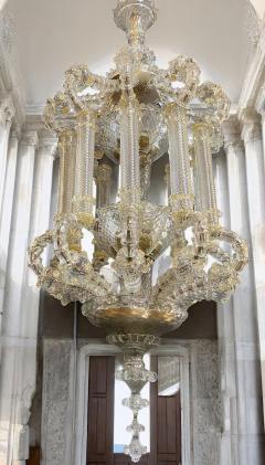  Barovier Toso Magnificent Huge Venetian Glass Lantern or Chandelier by Barovier Toso 1920 - 3808464