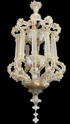  Barovier Toso Magnificent Huge Venetian Glass Lantern or Chandelier by Barovier Toso 1920 - 3808470