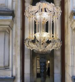  Barovier Toso Magnificent Huge Venetian Glass Lantern or Chandelier by Barovier Toso 1920 - 3808472