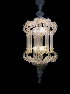  Barovier Toso Magnificent Huge Venetian Glass Lantern or Chandelier by Barovier Toso 1920 - 3808473