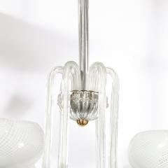  Barovier Toso Mid Century Hand Blown Murano Glass Six Arm Chandelier by Barovier Toso - 3898657