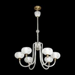  Barovier Toso Mid Century Hand Blown Murano Glass Six Arm Chandelier by Barovier Toso - 3898658