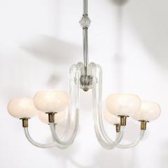  Barovier Toso Mid Century Hand Blown Murano Glass Six Arm Chandelier by Barovier Toso - 3898661