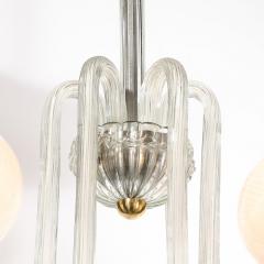  Barovier Toso Mid Century Hand Blown Murano Glass Six Arm Chandelier by Barovier Toso - 3898761