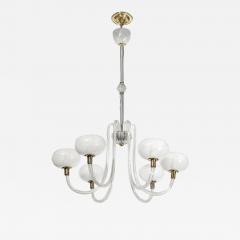  Barovier Toso Mid Century Hand Blown Murano Glass Six Arm Chandelier by Barovier Toso - 3907669