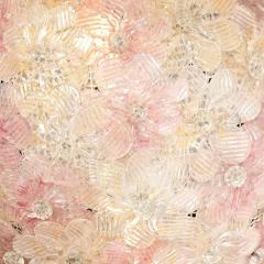  Barovier Toso Mid Century Hand Blown Rose Murano Glass Florrets Chandelier by Barovier Toso - 4403269