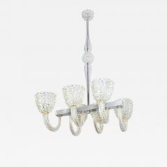  Barovier Toso Mid Century Modern Barovier Toso Rostrato Murano Glass Chandelier 1950s - 4751069