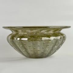  Barovier Toso Mid Century Modern Light Green Blown Murano Art Glass Bowl by Barovier - 2870640