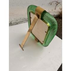 Barovier Toso Mid Century Modern Style Green Torchon Murano Glass Picture Frame - 4301618